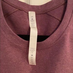 Lululemon athletics purple crop top/tank top